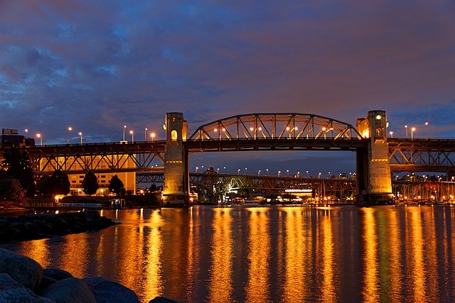 Burrard Street Bridge temporary vehicle closure this weekend
