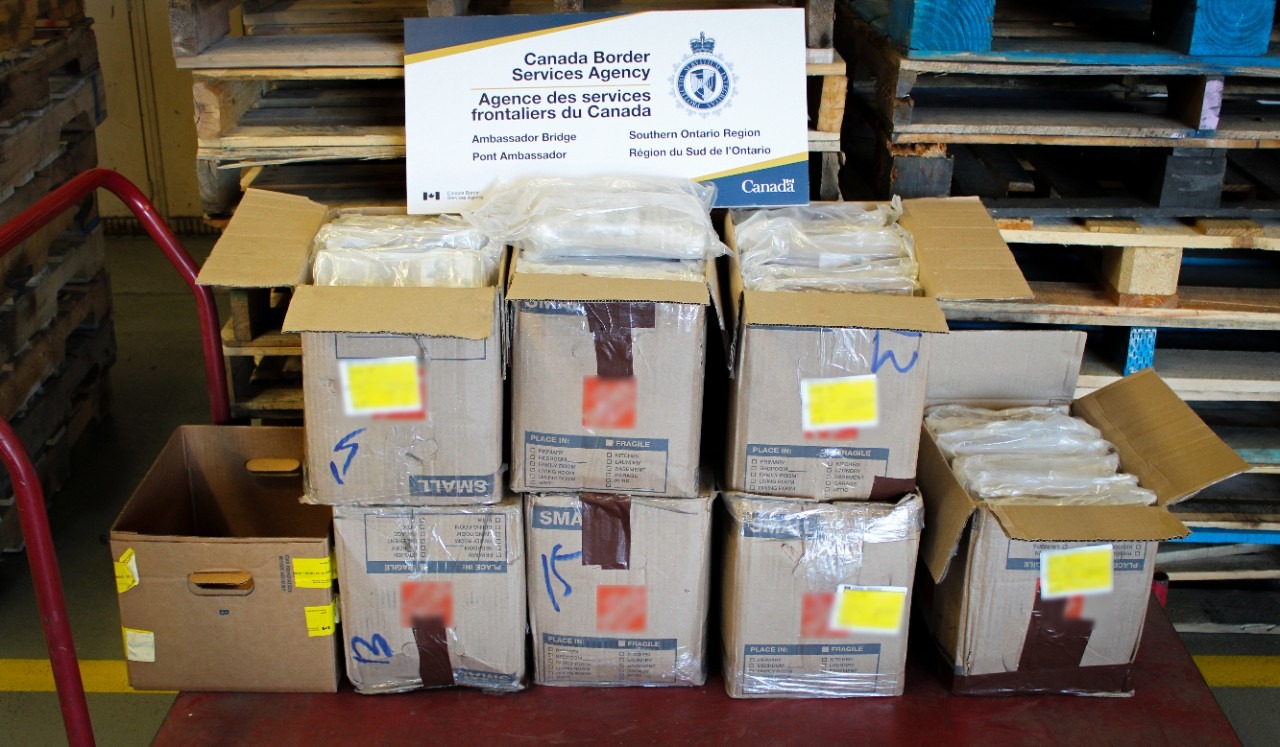 CBSA seizure of 127 kg of cocaine at Ambassador Bridge results in RCMP charges