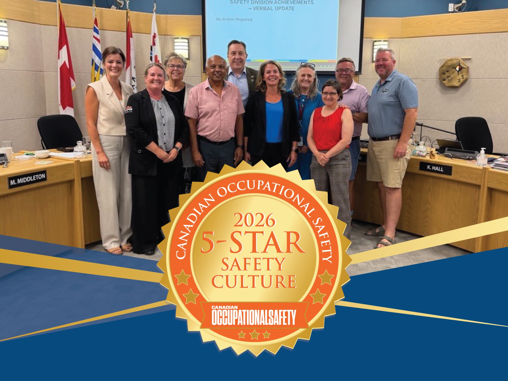 City of Kamloops becomes first municipality in Canada 5-Star Safety Cultures Award
