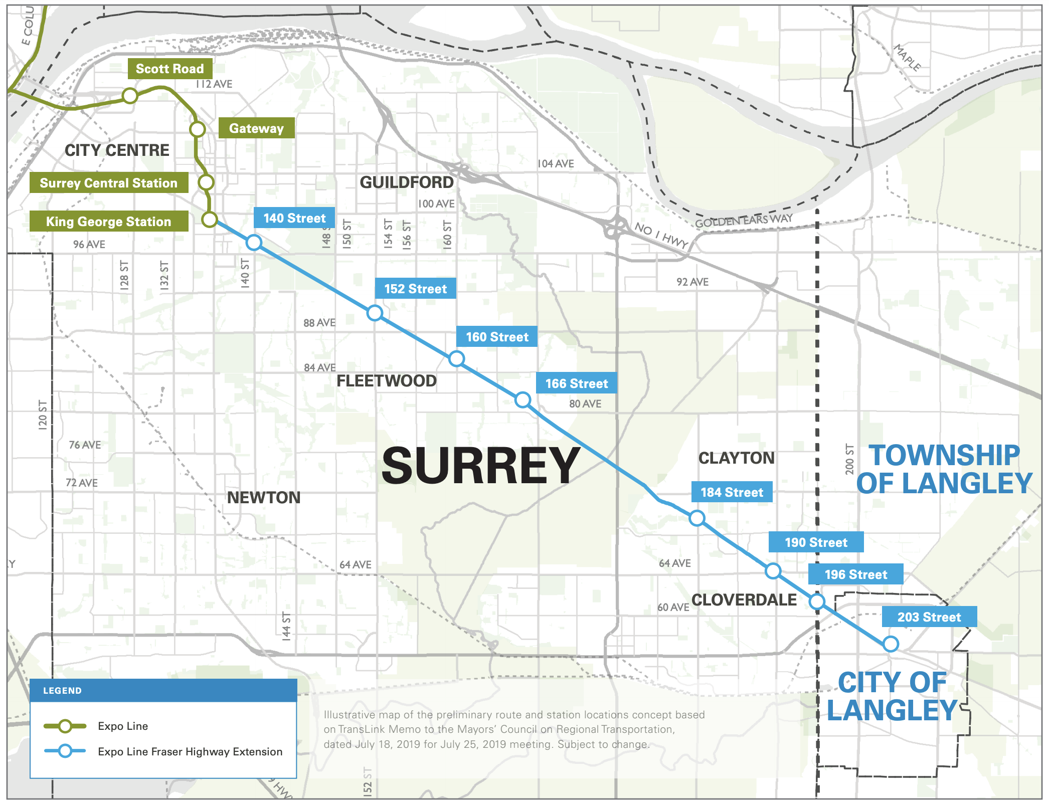 Surrey begins Early Works in preparation for Surrey-Langley SkyTrain