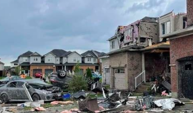 Video: ‘Catastrophic’ damage after tornado hits Barrie Ontario, several injured
