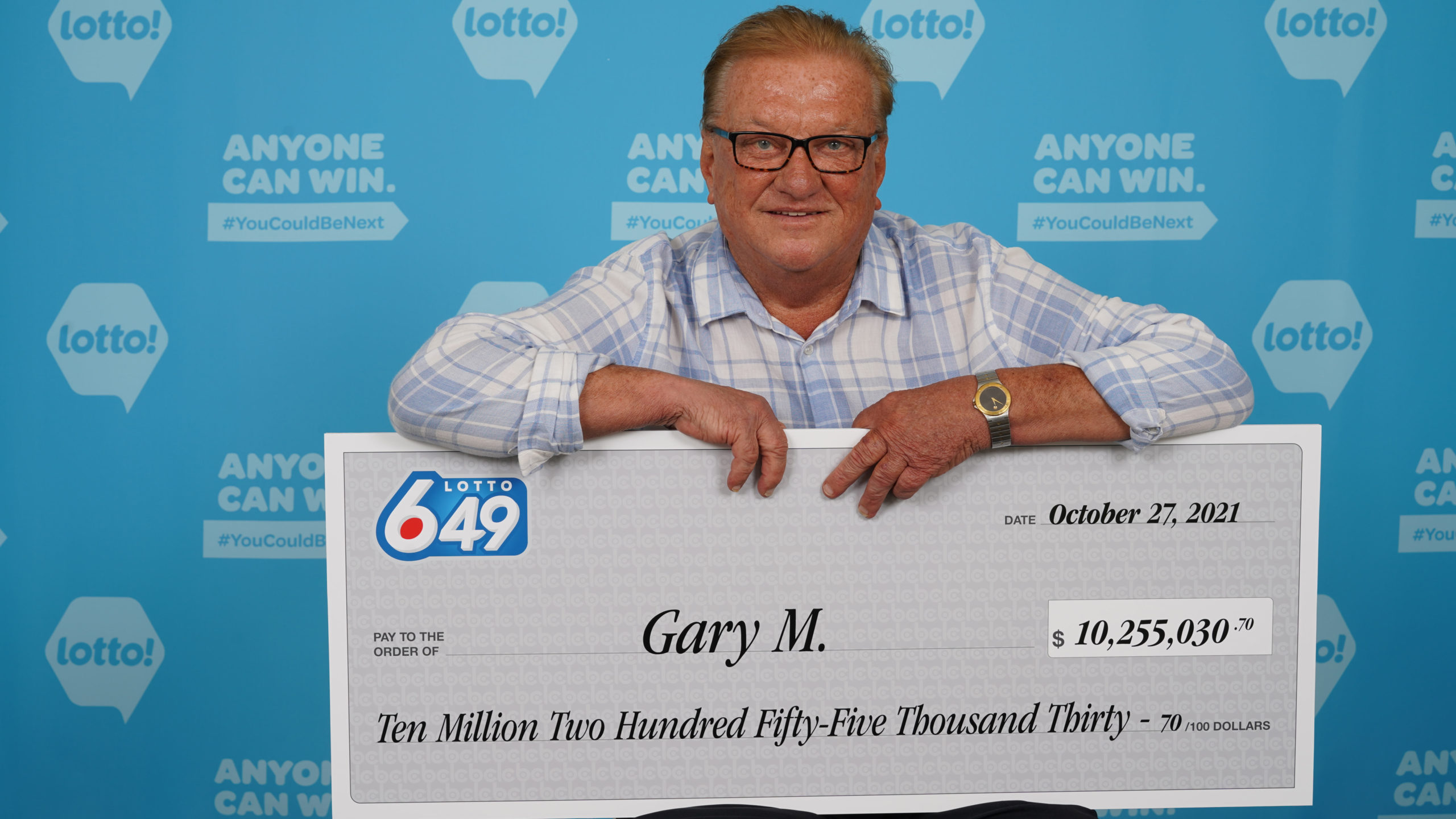 West Vancouver resident Gary Muchula won the $10.2-million Lotto 6/49 Jackpot