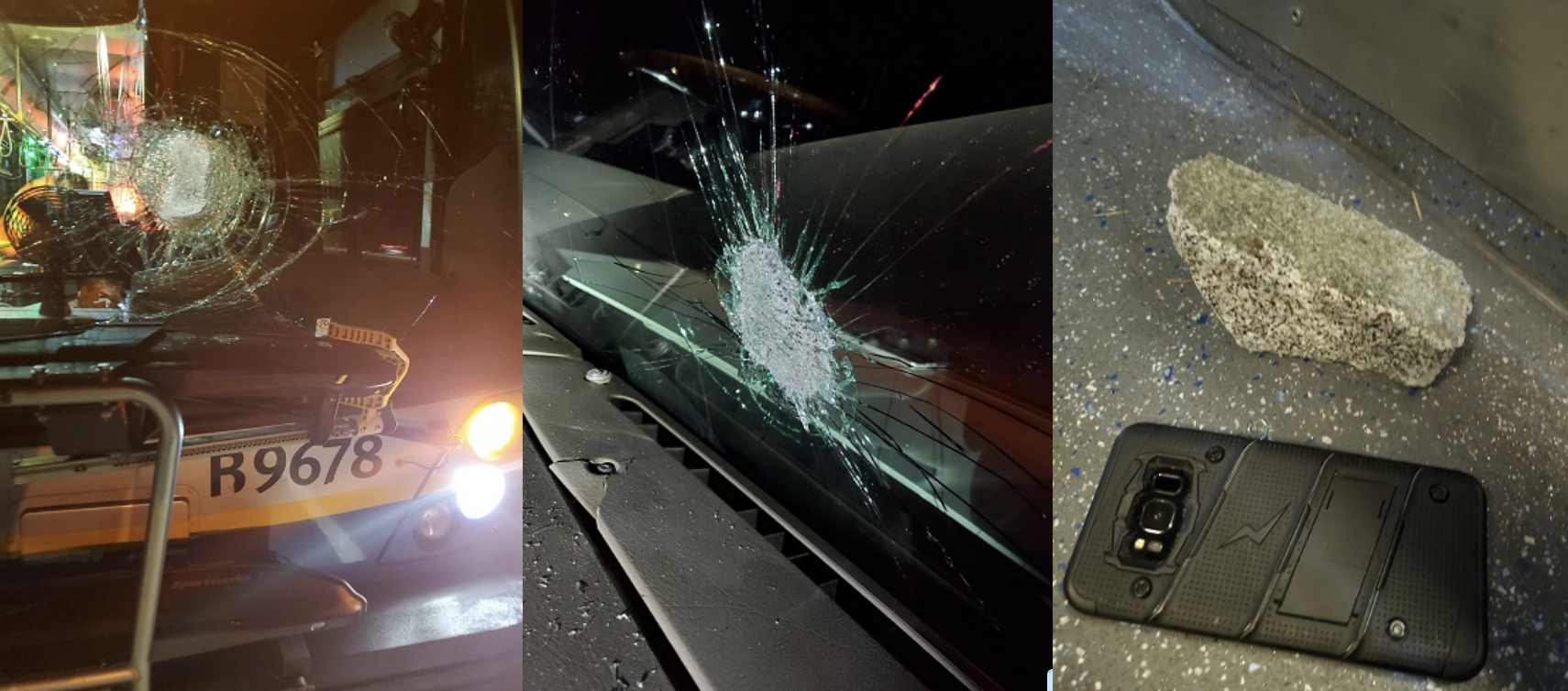 Surrey: Multiple vehicles damaged by rocks thrown from pedestrian overpass