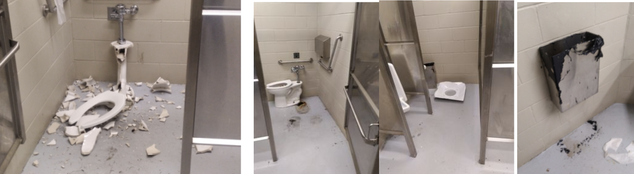 Surrey RCMP investigating vandalism to public washrooms