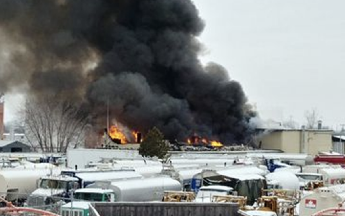 One dead, five missing after explosion, fire at Ottawa tanker-truck manufacturer