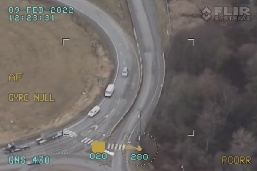 Police helicopter captures footage of driver in stolen vehicle from Abbotsford to Langley