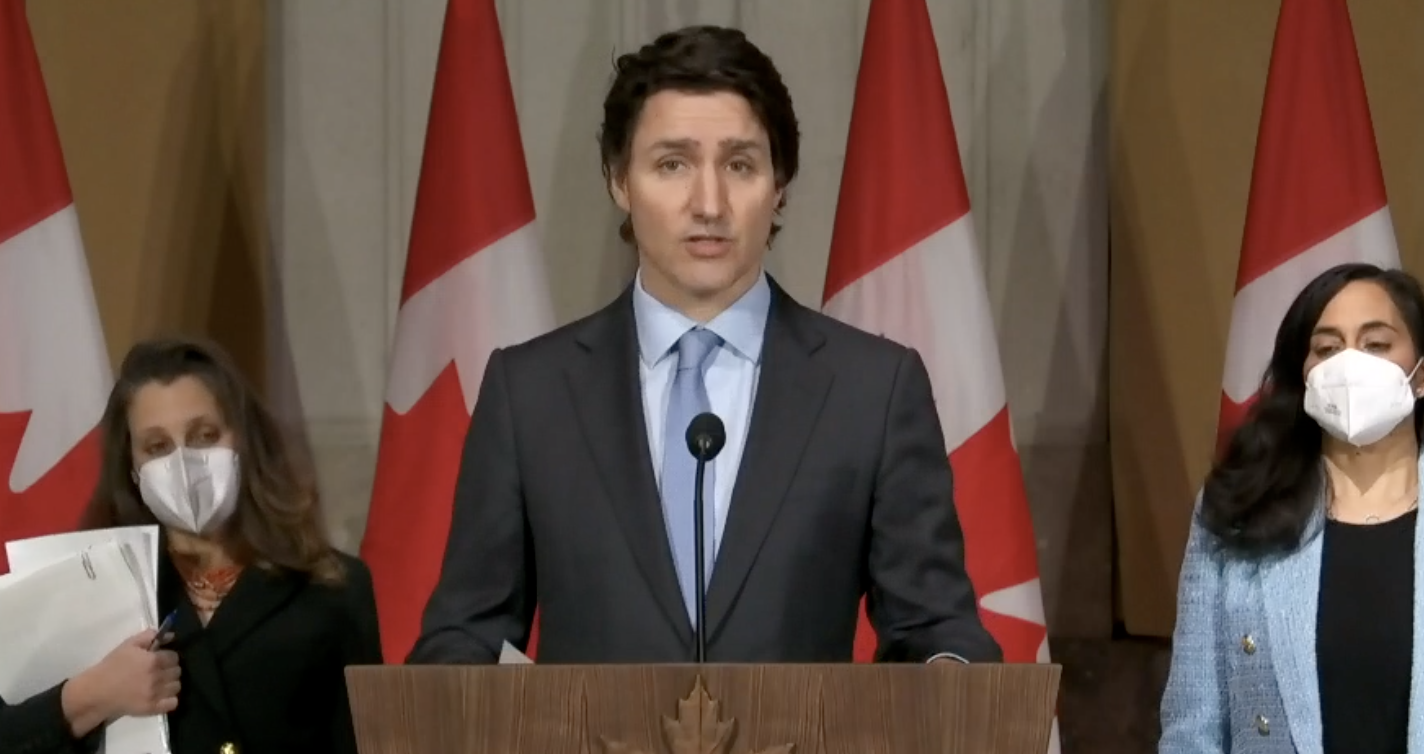 Trudeau announces first round of economic sanctions on Russia over Ukraine crisis