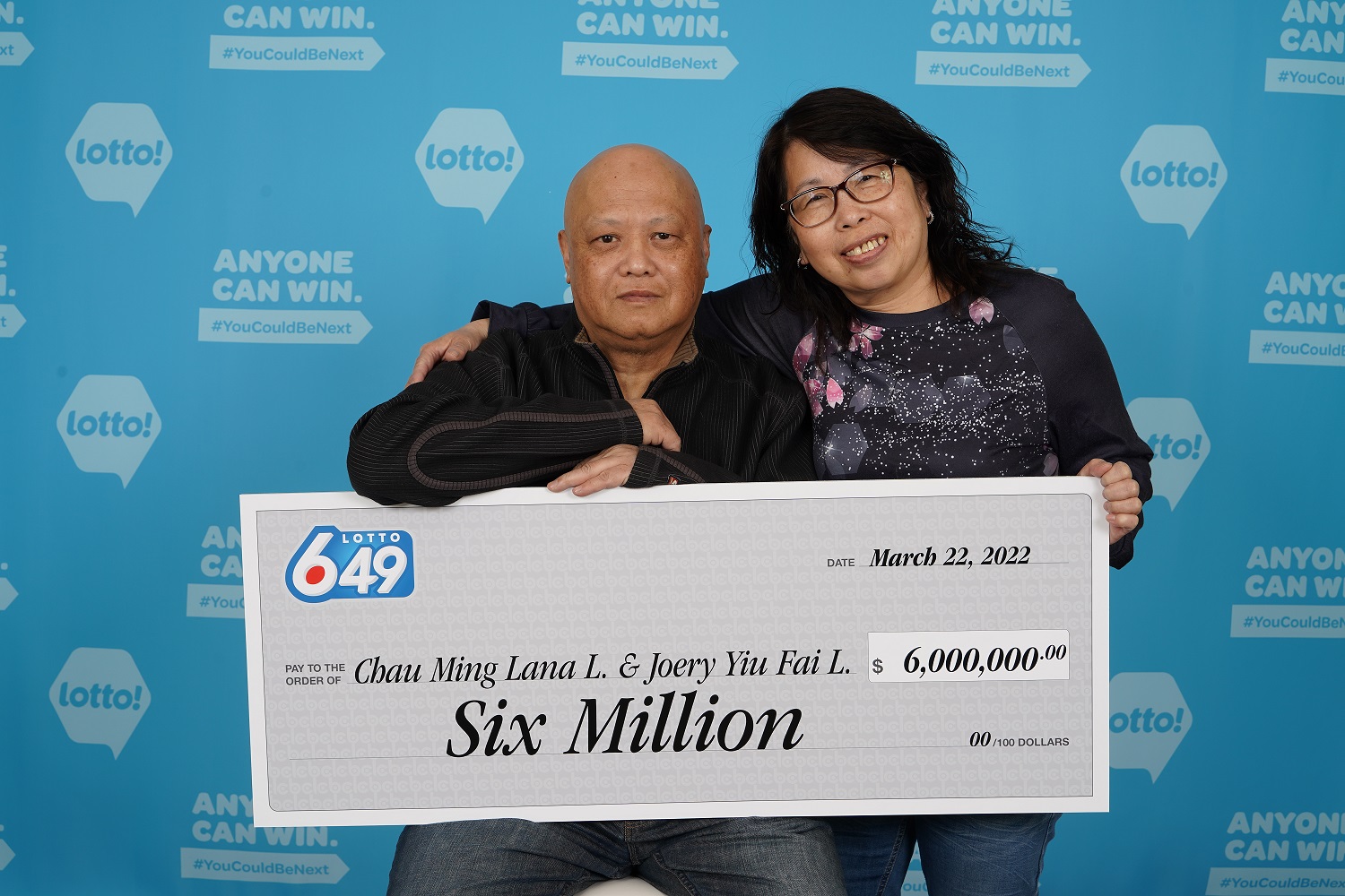 Burnaby Couple Wins $6-Million Lotto 6/49 Jackpot Playing Their Numbers