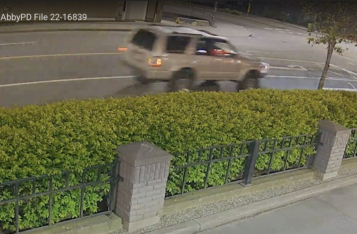 Caught on Camera: Driver Fleds after hitting pedestrian in Abbotsford