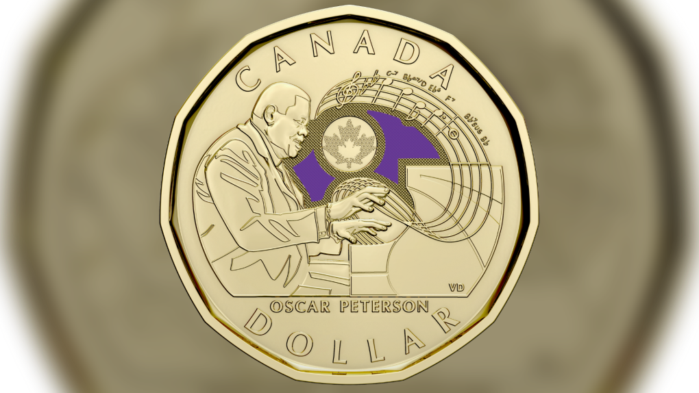 Royal Canadian Mint unveils new $1 coin paying tribute to legend Oscar Peterson