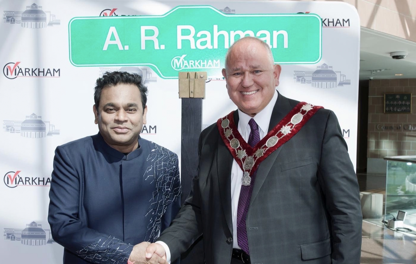 Street named after famous Indian musician AR Rahman in Canada