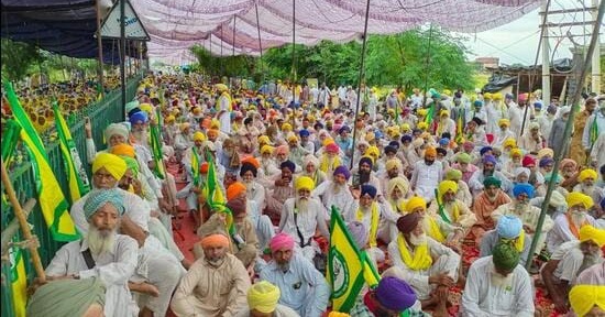 Resembling the Tikri and Singu border, farmers protest enters fourth day in Sangrur