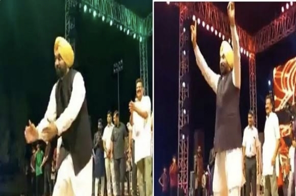 Punjab CM Mann performs garba and bhangra in Gujarat