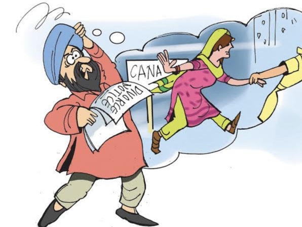 Gone to Canada on student visa, Punjabi woman snaps ties with husband after getting PR, booked