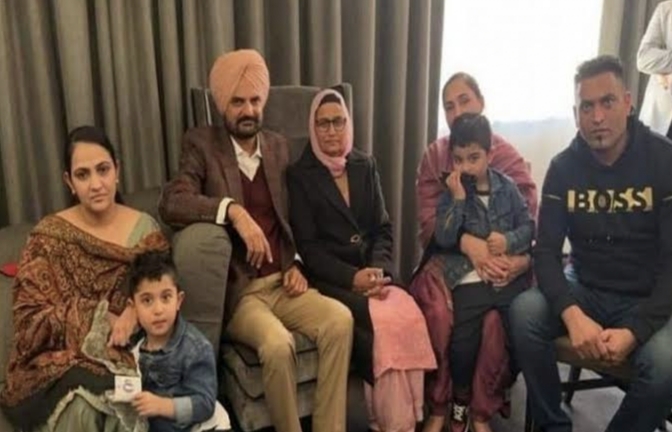 Sidhu Moosewala’s parents meet Ambiya’s wife in UK