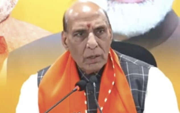 BJP government has never banned any media house: Rajnath Singh