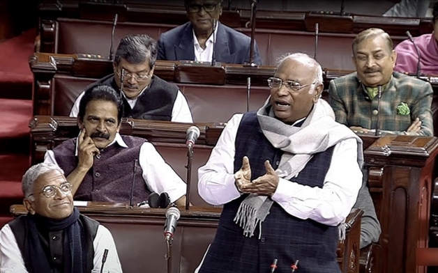 Congress president Kharge calls PM Modi “Mauni Baba”, faces flak in Rajya Sabha