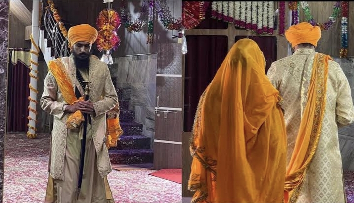 Waris Punjab De head Amritpal Singh tied knot with NRI Kirandeep in Amritsar