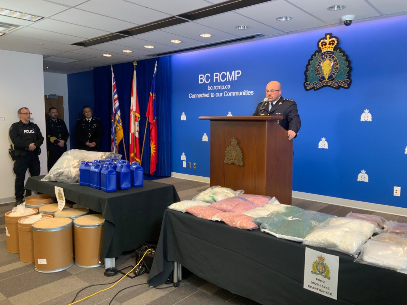 Chemicals capable of producing ‘262 millions of fentanyl doses’ seized, B.C. RCMP say