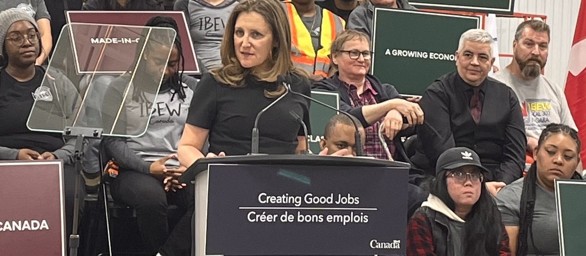 Will deliver additional targeted inflation relief to vulnerable in Budget, says Freeland