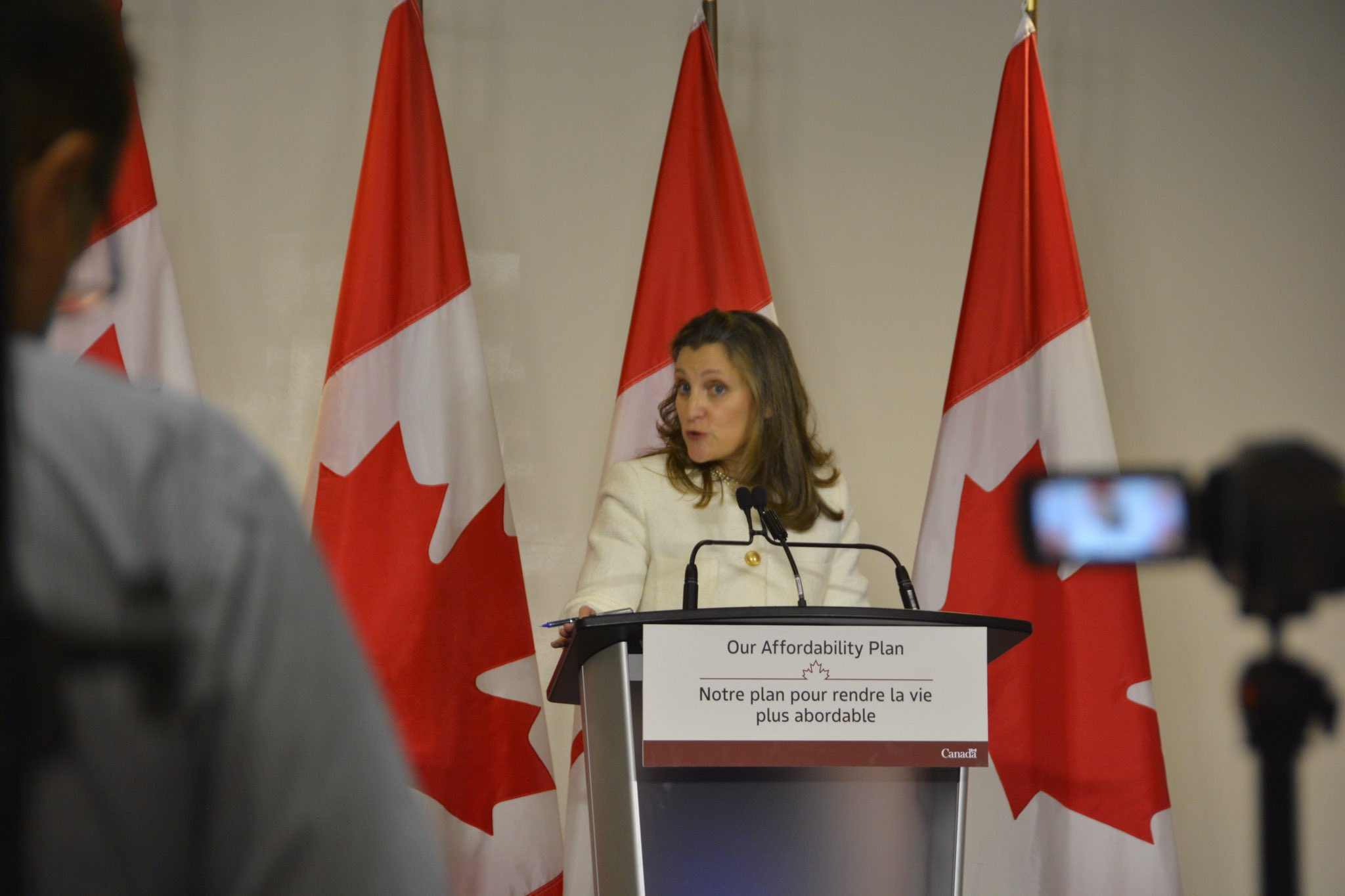 Chrystia Freeland to present Federal Budget on March 28