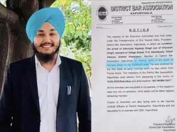 NIA-Punjab police detained Kapurthala lawyer for posting on Facebook about Amritpal Singh