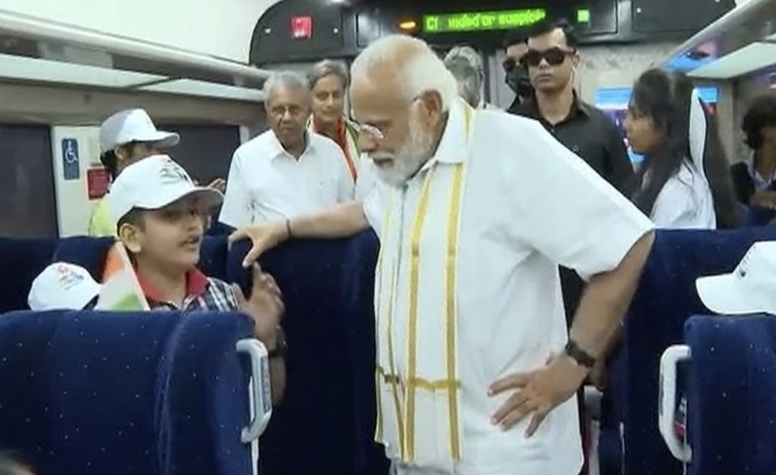PM Narendra Modi flags off Kerala’s first Vande Bharat Express train