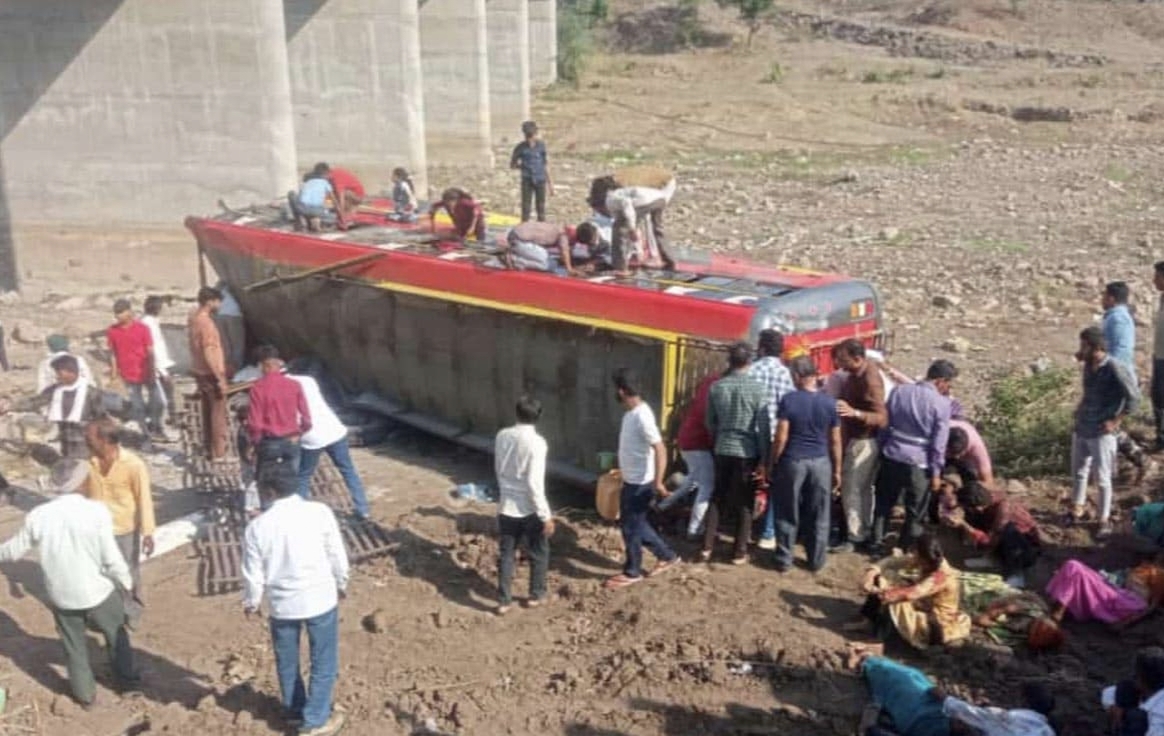 Madhya Pradesh: 22 killed as bus falls off bridge in Khargone