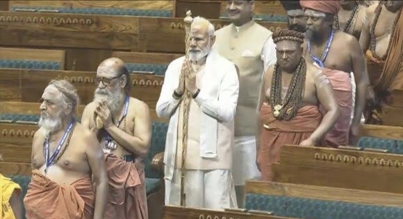 PM Modi Performs Puja, inaugurates new Parliament building