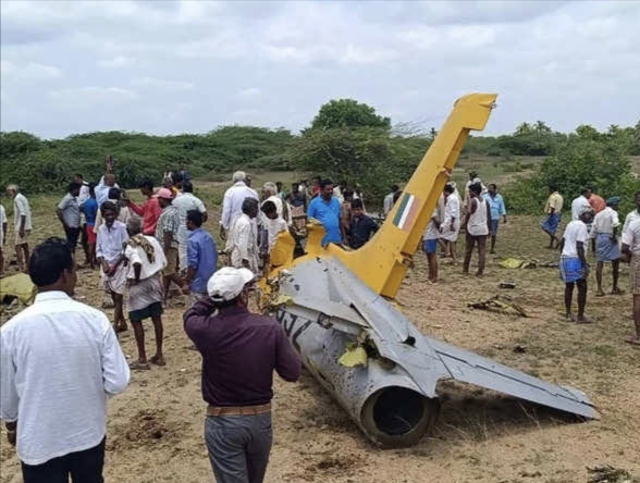 IAF training aircraft crashes in Karnataka’s Chamarajanagar, pilots eject safely