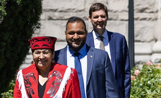 Two NDP’s newly elected members sworn in at B.C.’s Legislature