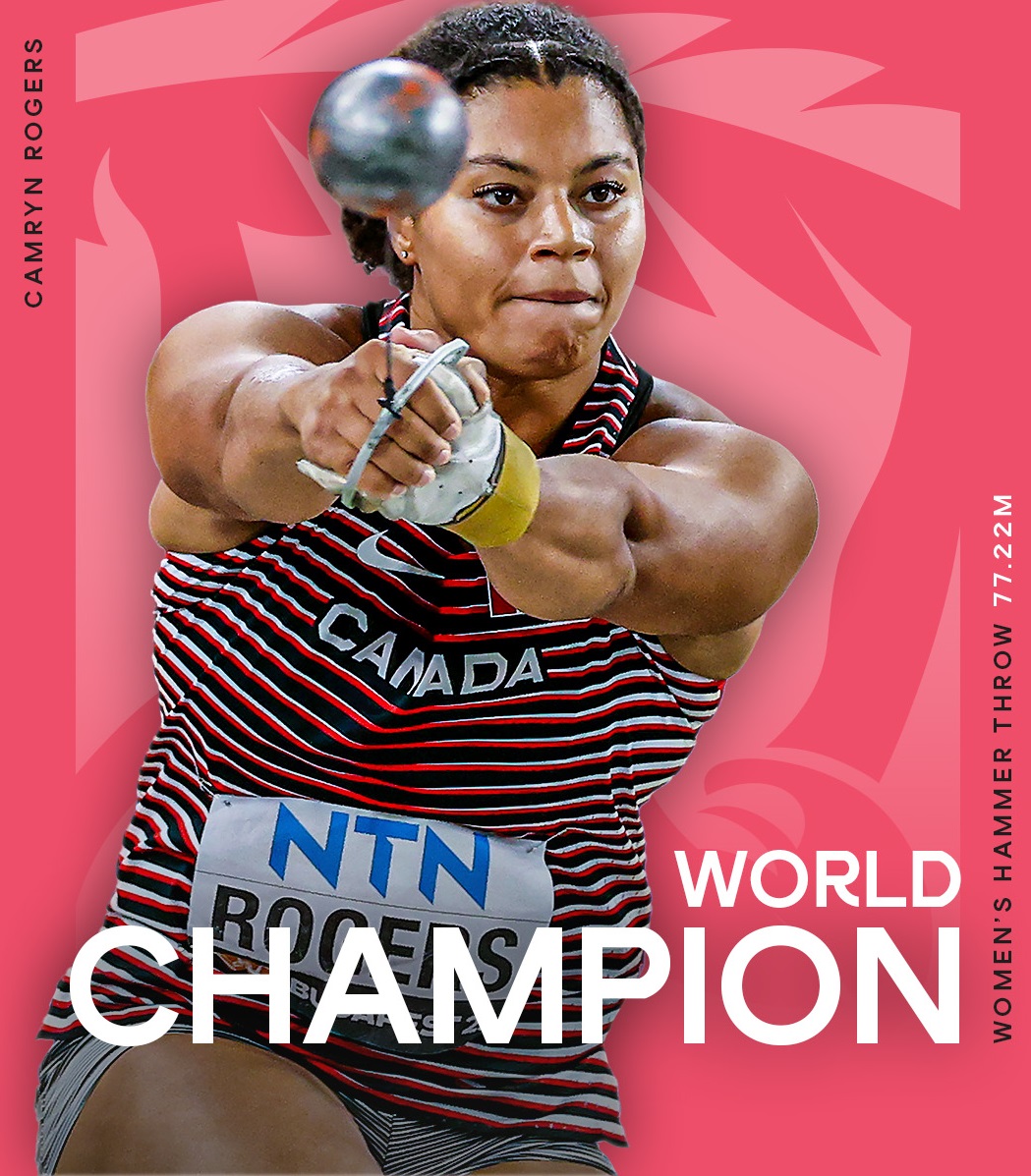 Canada’s Camryn Rogers wins hammer throw world title at World Championship